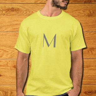 Camiseta adicionar monograma - amarelo