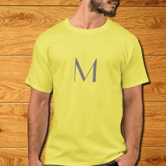 Camiseta adicionar monograma - amarelo (Criador carregado)
