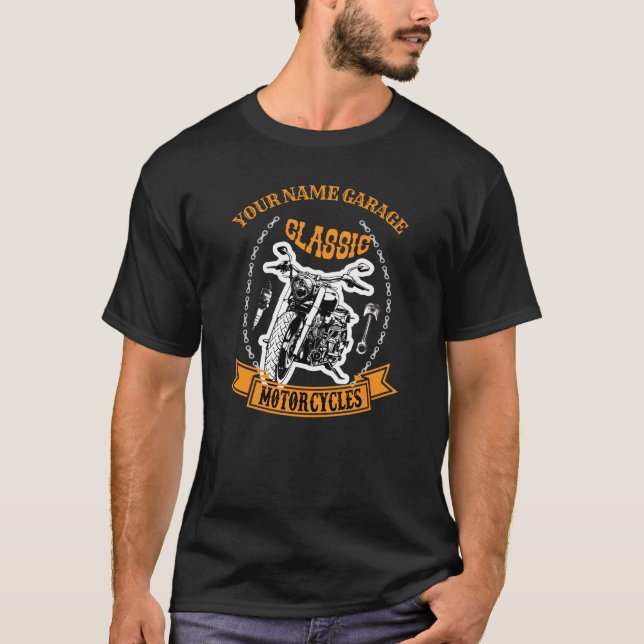 Camiseta Adicionar Nome Alterar Linha de Texto Superior, Mo (Frente)
