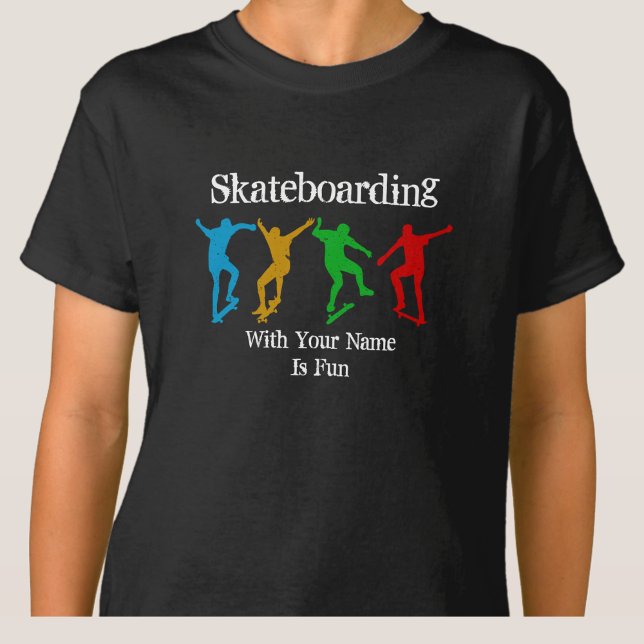 Camiseta Adicionar Nome Alterar Todos os Números de Skatebo (Criador carregado)