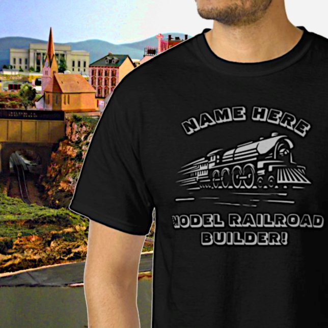 Camiseta Adicionar Nome ao Comboio Construtor de Caminhos-d (Criador carregado)
