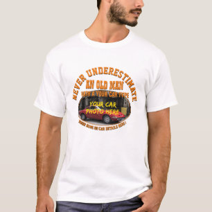 Camiseta Adicionar O Nome Do Texto De Foto Do Carro, Nunca 