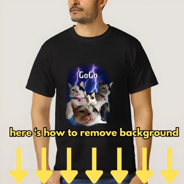 CAMISETA ADICIONAR OS ANIMAIS PERSONALIZADOS DO GATO (Criador carregado)