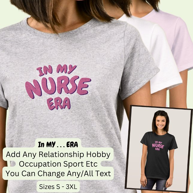 Camiseta Adicionar Palavra NA MINHA ERA DE TEENAGE Personal (Criador carregado)