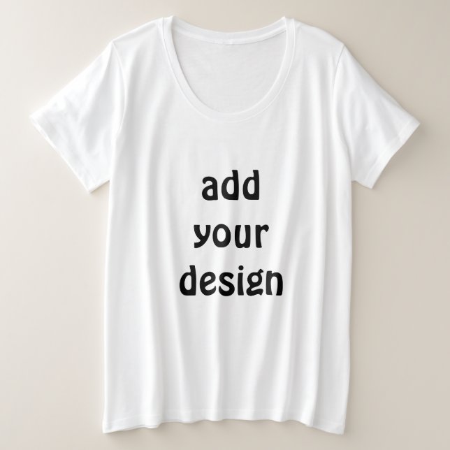 Camiseta adicionar seu design (Frente do Design)