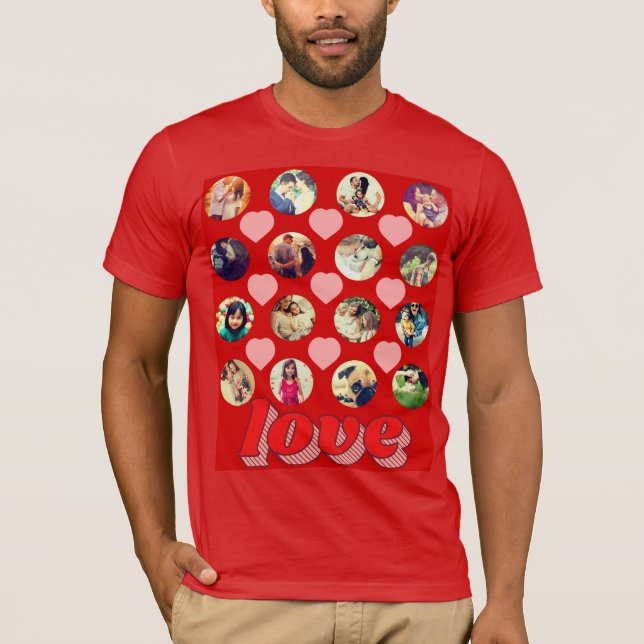 Camiseta Adicionar sua própria foto Fotos personalizadas x1 (Frente)