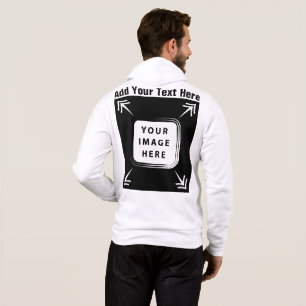 Camiseta Adicionar Texto Fotográfico Modelo frente verso pe