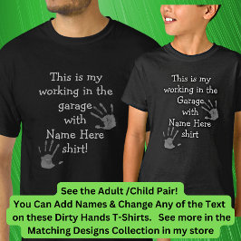 Camiseta Adicionar Títulos, Trabalhando em Mãos Sujas de Ga