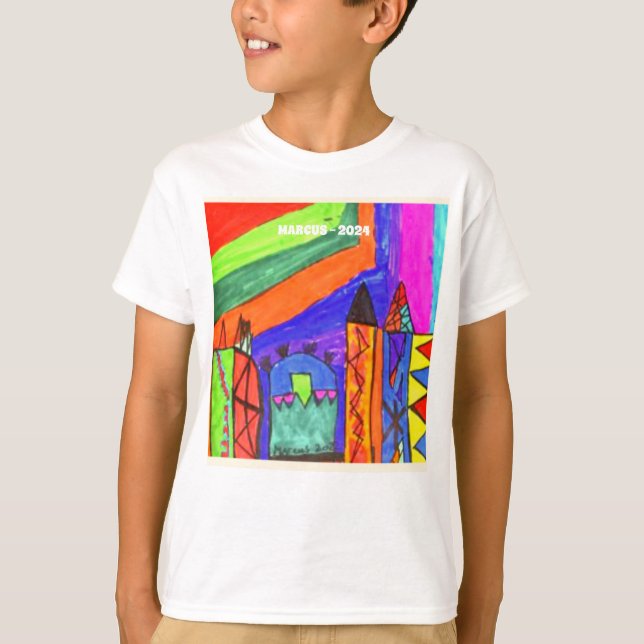 Camiseta Adicionar Trabalho de arte de Childs (Frente)
