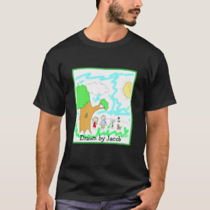 Camiseta Adicione a Trabalho de arte do seu Filho a isto