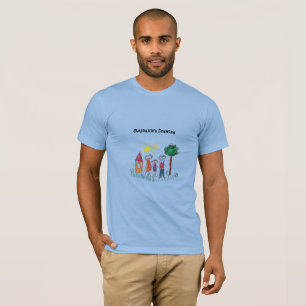 Camiseta Adicione a Trabalho de arte do seu Filho a isto