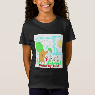 Camiseta Adicione a Trabalho de arte do seu Filho a isto