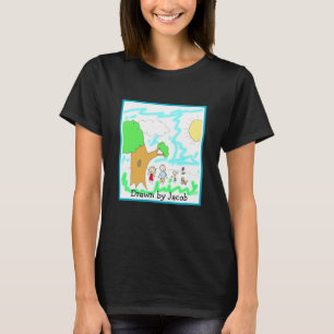 Camiseta Adicione a Trabalho de arte do seu Filho a isto