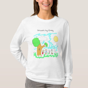 Camiseta Adicione a Trabalho de arte do seu Filho a isto