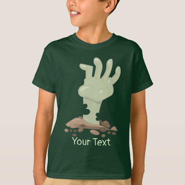 Camiseta Adicione as mãos das suas crianças de texto sem ca (Frente)