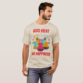 Camiseta Adicione Calor Adicione Felicidade Amante de Curry