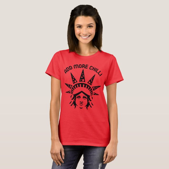 Camiseta Adicione Mais Chili Amante de Curry (Frente Completa)