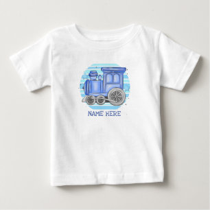 Camiseta Adicione Nome Motor de Comboio a Vapor Be