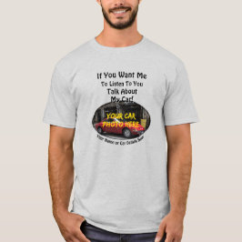 Camiseta Adicione Nome, Sua Foto Do Carro, Texto, Quero Que