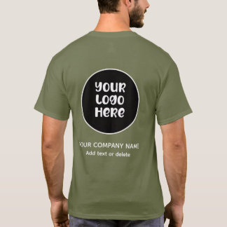 Camiseta Adicione o logotipo da sua empresa / companhia