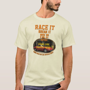 Camiseta Adicione O Nome Do Texto Da Foto Do Carro, Race Br