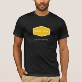 Camiseta Adicione seu Design | Nome do logotipo da empresa 