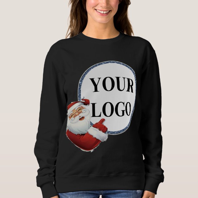 Camiseta Adicione seu feriado de Natal de logotipo (Frente)