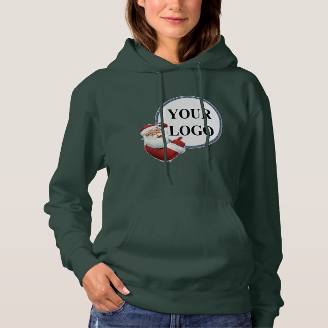 Camiseta Adicione seu feriado de Natal de logotipo (Frente)