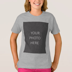 Camiseta Adicione seu logotipo fotográfico imagem com aço l