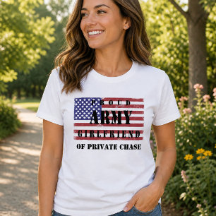 Camiseta Adicione Seu Namorado SName Proud Army Namorada
