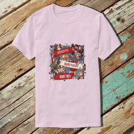 Camiseta Adicione Seu Nome Aniversário Fãs De Animais