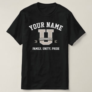 Camiseta Adicione Seu Nome De Orgulho Familiar Engraçado Da
