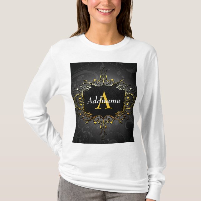 Camiseta Adicione seu nome e inicial (Frente)