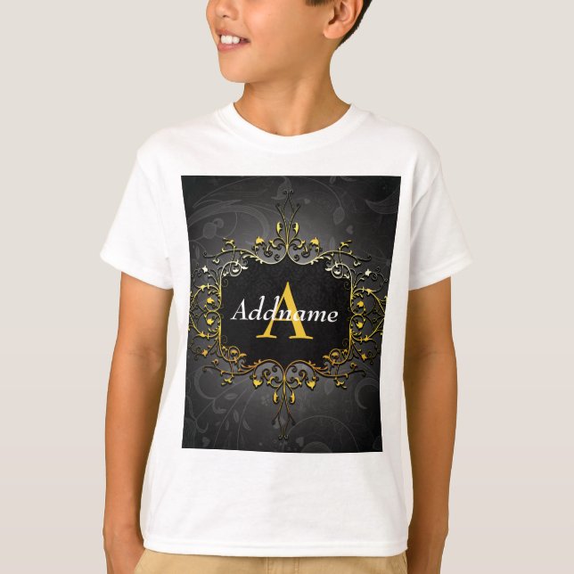Camiseta Adicione seu nome e inicial (Frente)