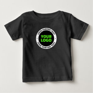 Camiseta Adicione seu próprio logotipo de negócios ou desig