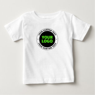 Camiseta Adicione seu próprio logotipo de negócios ou desig