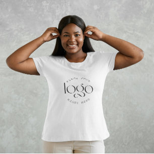 Camiseta Adicione Seu Próprio Logotipo Empresarial Personal