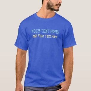 Camiseta Adicione seu próprio slogan de texto minimalista m