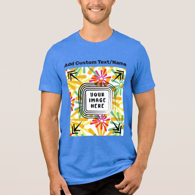 Camiseta Adicione seu próprio texto de imagem fotográfica a (Frente)