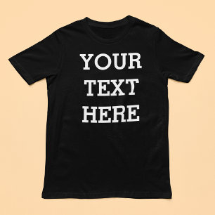 Camiseta Adicione seu próprio texto personalizado aqui pret