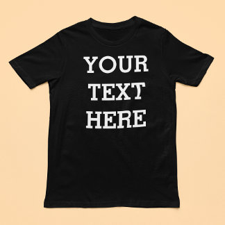 Camiseta Adicione seu próprio texto personalizado aqui pret