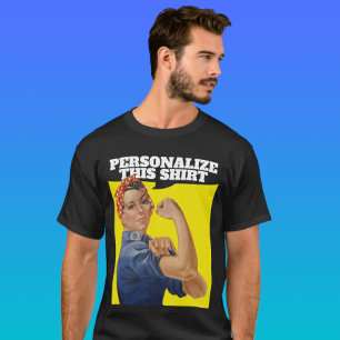 Camiseta Adicione seu próprio texto Rosie o ribeador person