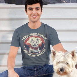 Camiseta Adicione seu texto e o nome da sua esposa
