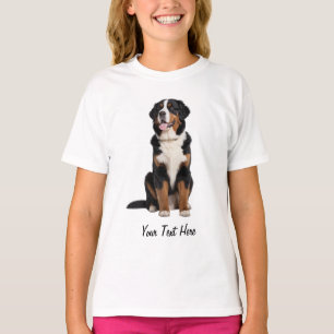 Camiseta Adicione Seu Texto Personalizado Cão De Montanha B