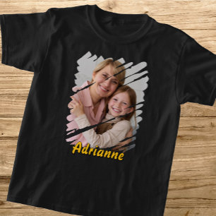 Camiseta Adicione sua foto e nome. Presente Personalizado C