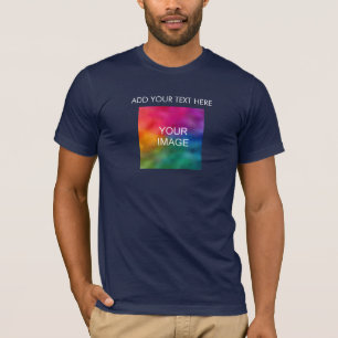 Camiseta Adicione sua imagem de texto do logotipo Foto do I