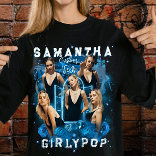 Camiseta Adicione suas próprias fotos Retro 90s Bootleg Y2K