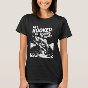 Camiseta Adicte-se à Pesca, Não ao Problema