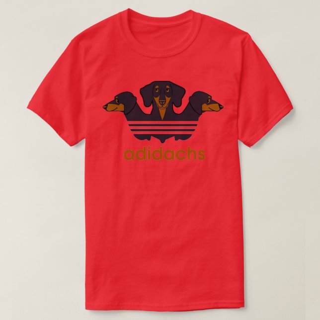 Camiseta Adidachs Daschund (Frente do Design)