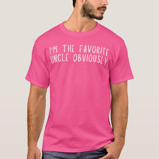 Camiseta adilline Funny Imhe Favorite Uncle Obviously Funny (Frente)